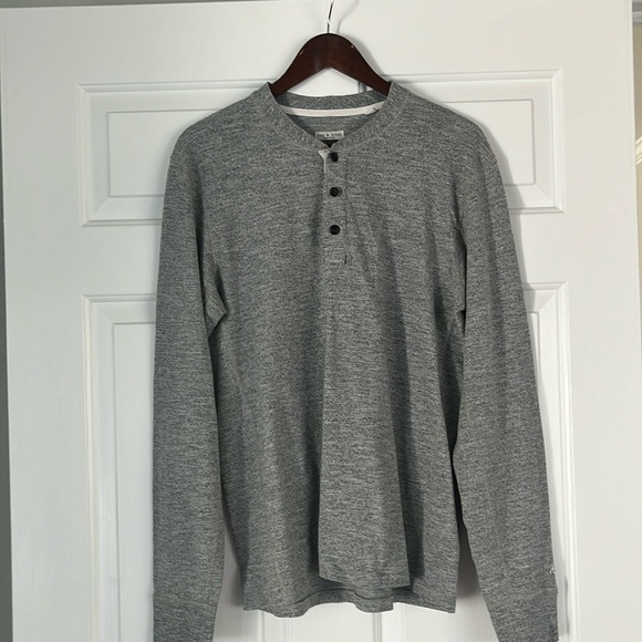 Rag & Bone Henley Shirt Size Large - Picture 1 of 8